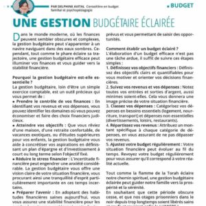 Une gestion budgétaire éclairée